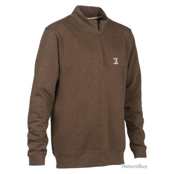 Sweat col montant Marron