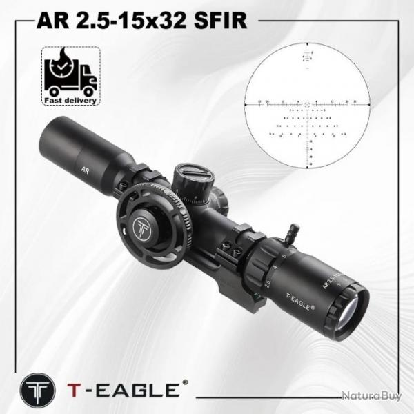 T-EAGLE AR 2.5-15x32 SFIR 11mm Haut