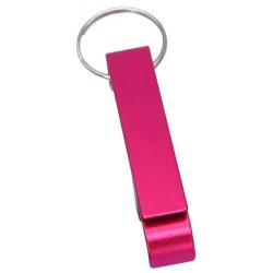 Décapsuleur métal Fuchsia porte clés personnalisable