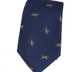 Cravate homme canards - Bleue