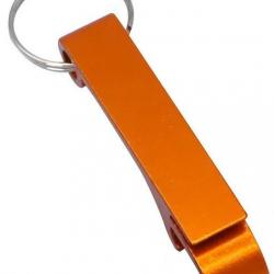 Vente Flash ! Décapsuleur métal Orange porte clés personnalisable