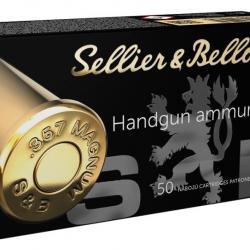 50 CARTOUCHES SELLIER&BELLOT LFN 357MAG