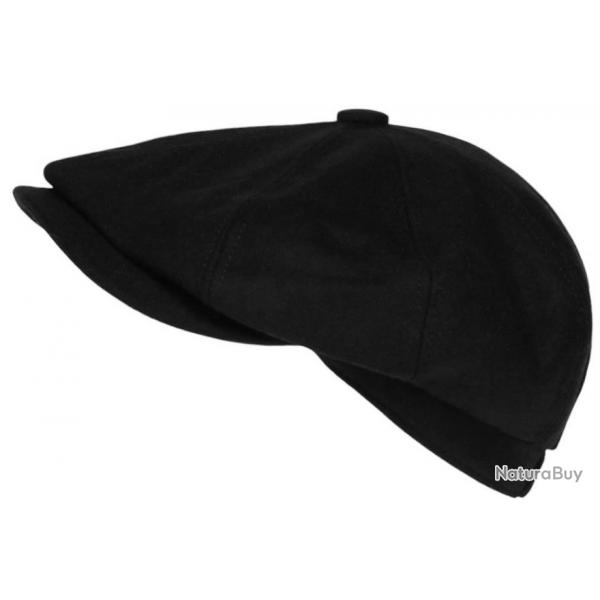 Beret Casquette Gavroche Noire en Feutre Tradition Chic Anster Taille unique Noir