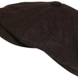 Beret Casquette Gavroche Marron Chocolat Feutre Tradition Anster Taille unique Marron