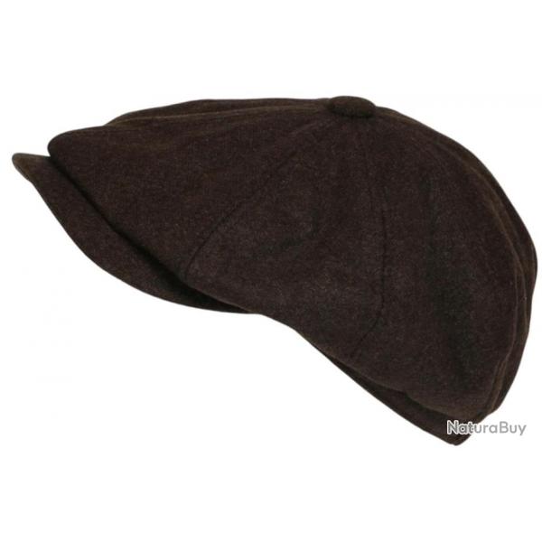 Beret Casquette Gavroche Marron Chocolat Feutre Tradition Anster Taille unique Marron