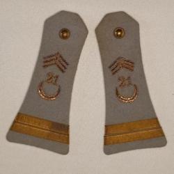 Epaulettes Lieutenant 21ème Régiment Tirailleur Algérien Indochine