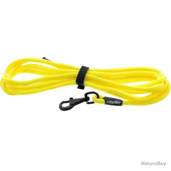 BF24 ! - Longe Canihunt ALP ronde jaune polyester 10mm - 10 mtres