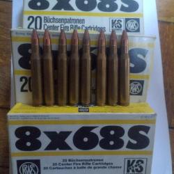 lot balle rws 8x68s