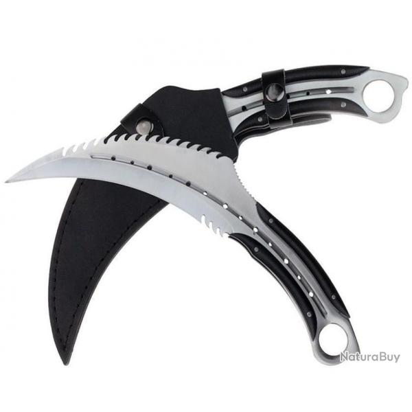 ENCHERE A TRES GRAND KARAMBIT ETUI CUIR