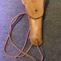 Étui en cuir MILWAUKEE SADDLERY CO. Daté 1942 pour Colt 45 M1911 état exceptionnel