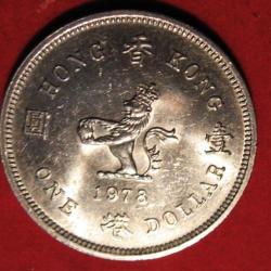 HONG KONG  piece de one dollar 1978 Elizabeth II