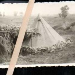 soldat allemand devant tente photo lieu inconnu 1941