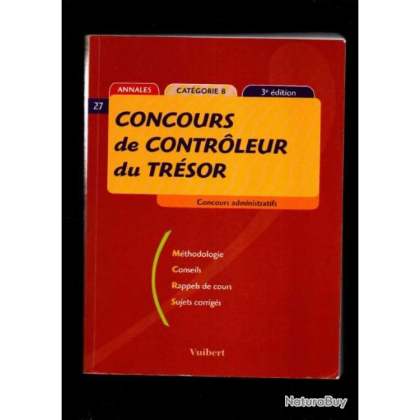 concours de controleur du trsor + russir le concours d'agent de recouvrement  du trsor