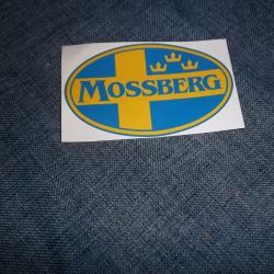 AUTOCOLLANT MOSSBERG fond bleu