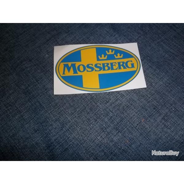 AUTOCOLLANT MOSSBERG fond bleu