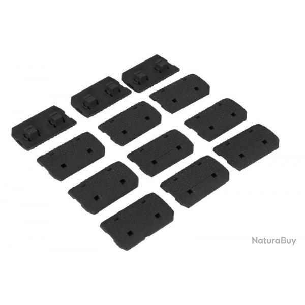 Lot de 12 Rail Covers M-LOK Type 2 Noir MP