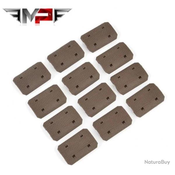 Lot de 12 Rail Covers M-LOK Type 2 Desert MP