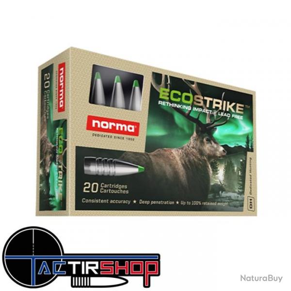 Munition Norma ECOSTRIKE 8x57 JRS 160gr boite de 20