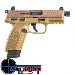 Pistolet FN HERSTAL 502 Tactical FDE calibre 22lr