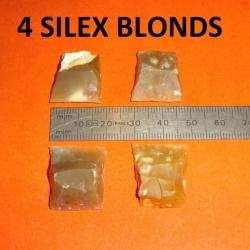 lot de 4 silex blonds - VENDU PAR JEPERCUTE (D24C163)