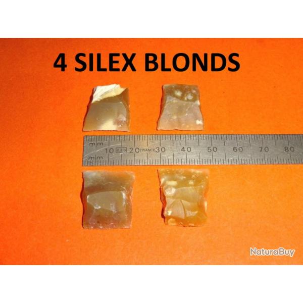 lot de 4 silex blonds - VENDU PAR JEPERCUTE (D24C163)