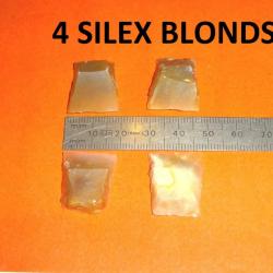 lot de 4 silex blonds - VENDU PAR JEPERCUTE (D24C167)