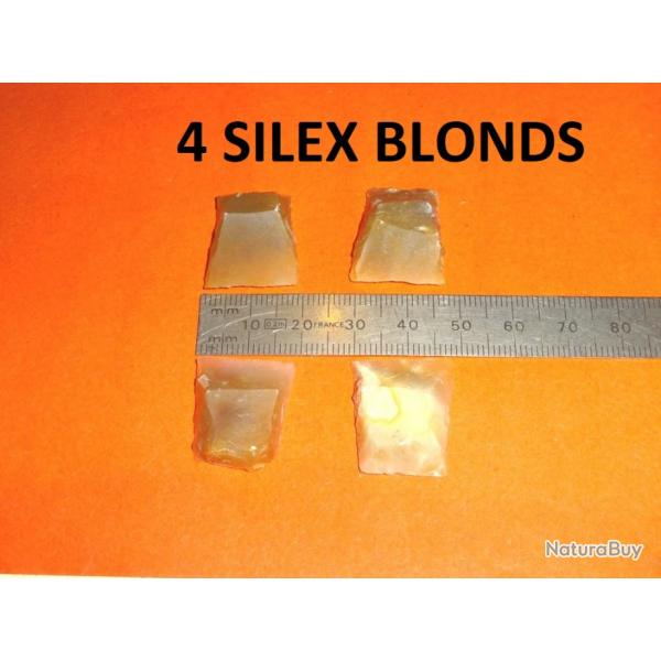 lot de 4 silex blonds - VENDU PAR JEPERCUTE (D24C167)