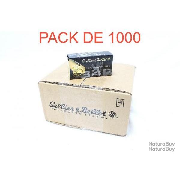 CARTOUCHES SELLIER & BELLOT 9X19 124grs FMJ PACK DE 1000