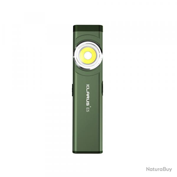 Lampe rechargeable à double source de lumière E5 - 470 lumens - vert olive