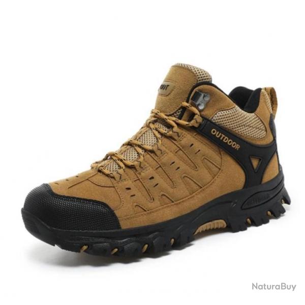 Chaussures de randonne militaire beige souples et respirantes, trekking, escalade, PROMO LIMITE