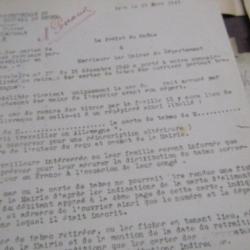 dossier attribution de tabac pour volontaires STO Service travail obligatoire ww2 doc officiels Lyon