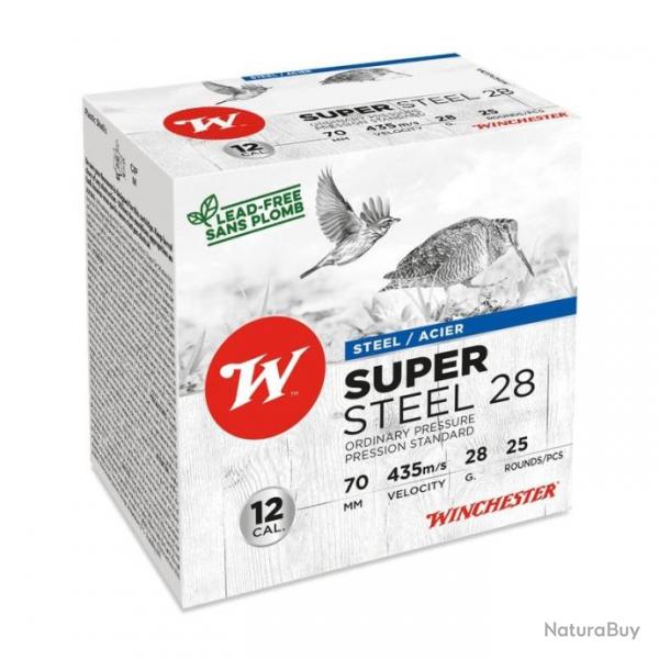 25 cartouches WINCHESTER SUPER STEEL 28 12/70 PL7