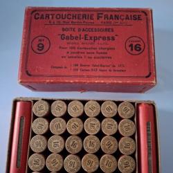 Boîte complète bourres gabel express N°9Calibre 16