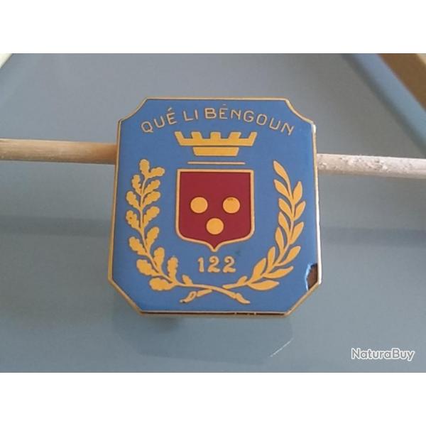 Insigne 122 RI - 122 rgiment infanterie _ AB PARIS G2002