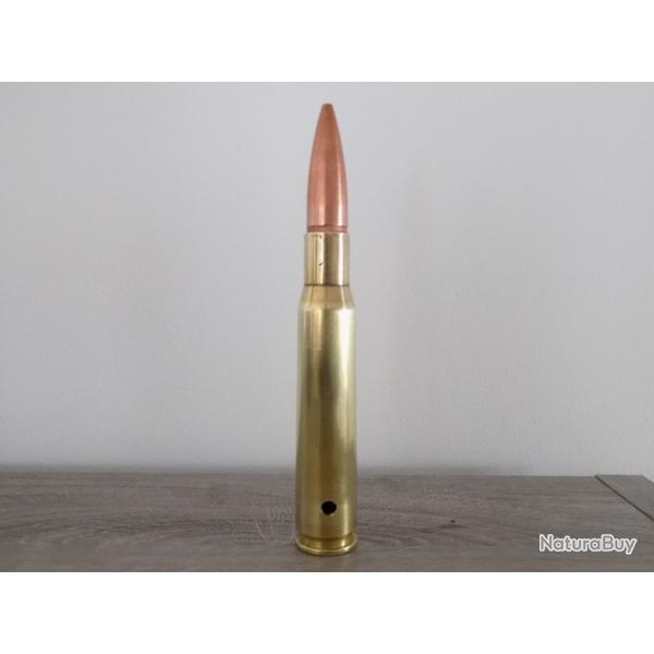 Cartouche calibre 12.7mm neutralise par perage.