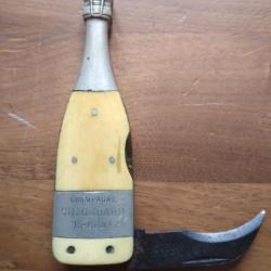 Couteau bouteille de champagne