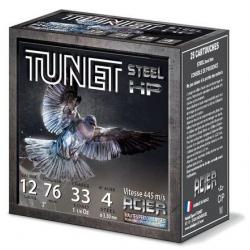 TUNET Cartouches de chasse PIGEON STEEL HP - par boite de 25  12  / 76  33g