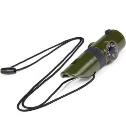 Sifflet de survie tactique 101 INC Tactical Whistle vert armée