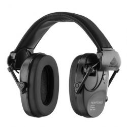 Wahoo BF24 ! PACK Num'Axes - Casque Antibruit + Talkie + Cordon Noir - Noir