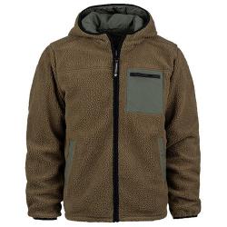 Veste Réversible Fostex Garments Sherpa-Softshell Coloris Coyote - Ranger green