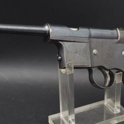 PISTOLET SEMI AUTOMATIQUE CHAROLA Y ANITUA MODELE 1897 CALIBRE 5MM CLEMENT - ESPAGNE XIXè Très bon  