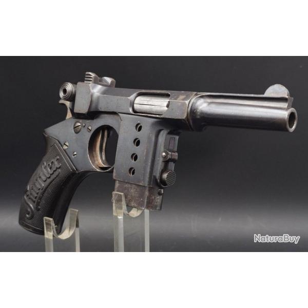 PISTOLET BERGMANN SIMPLEX MODELE 1897 CALIBRE 8MM BERGMANN - AllEMAGNE XIX eme Trs bon  Allemagne X