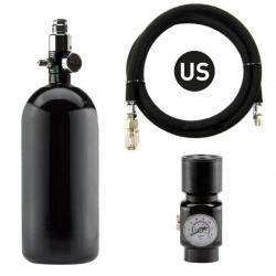 Pack complet US bouteille 0,8L + preset + régulateur HPA + ligne renforcée US