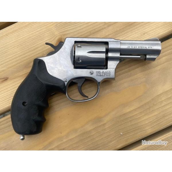 Smith & Wesson Mod. 64 inox canon 3'' cal. .38 Special - Occasion frais de port offert !