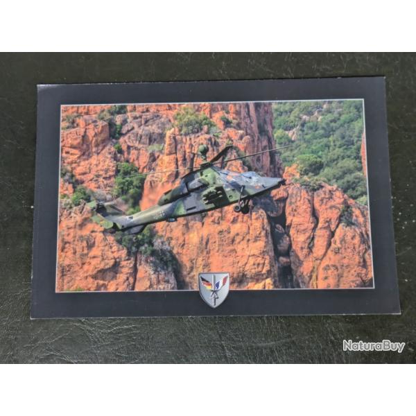 carte postale helicoptere tigre khs eurocopter ecole franco-allemande Alat arme aviation legere le