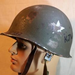 Casque US après guerre complet avec marquages et étoile US IFS24CSQ002