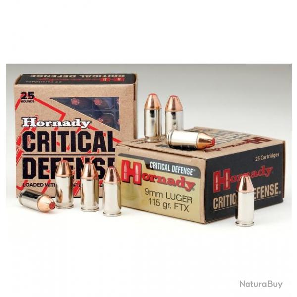 9 mm Critical Defense - Hornady - 115 Grains - 9 para 9x19