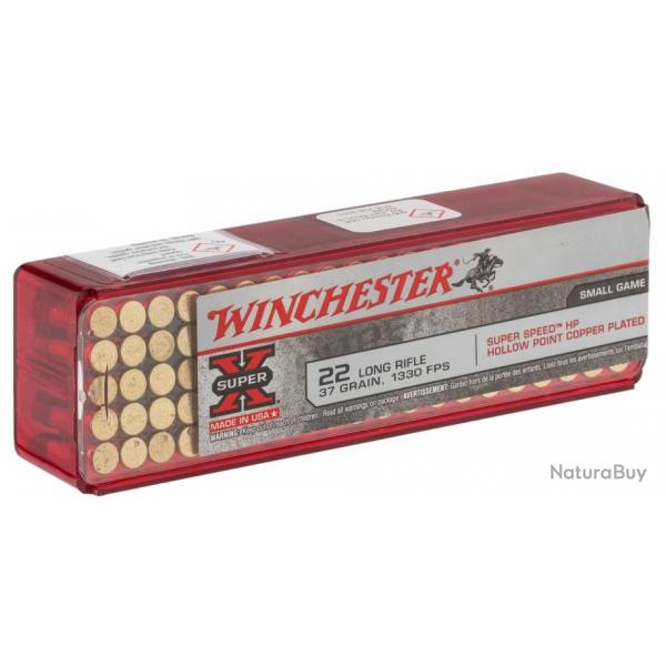 100 munitions Winchester 22 LR Super X 37 Gr