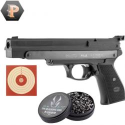 Pistolet d'entrainement Gamo PR-45 cal4.5mm Ambidextre + plombs + cibles