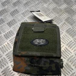 mfh pochette pour carte molle camouflage flecktarn